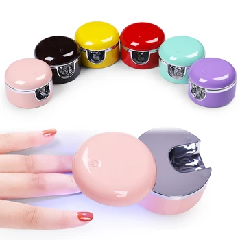 

3W UV LED Lamp for Nail Single Finger Lamp Nail Gel Polish Dryer Drying Machine Smart Sensor 45s / 60s USB Connector