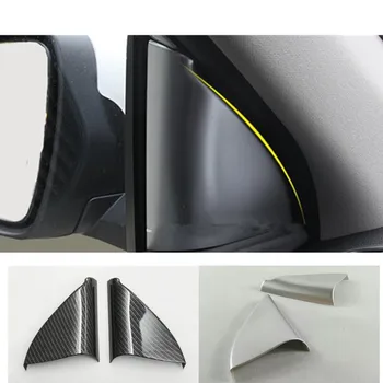 

Car ABS Chrome/Carbon Fiber Grain A Column Audio Speak Window Windshield Side Triangle For Renault Kadjar 2016 2017 2018 2019