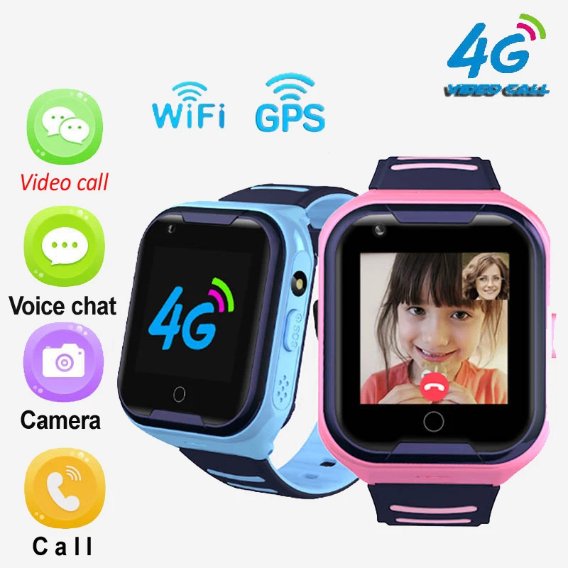 Oboobmi smart watches A36E 4G smart kids watch waterproof Wifi GPS Video call Monitor Tracker clock kids children GPS watch