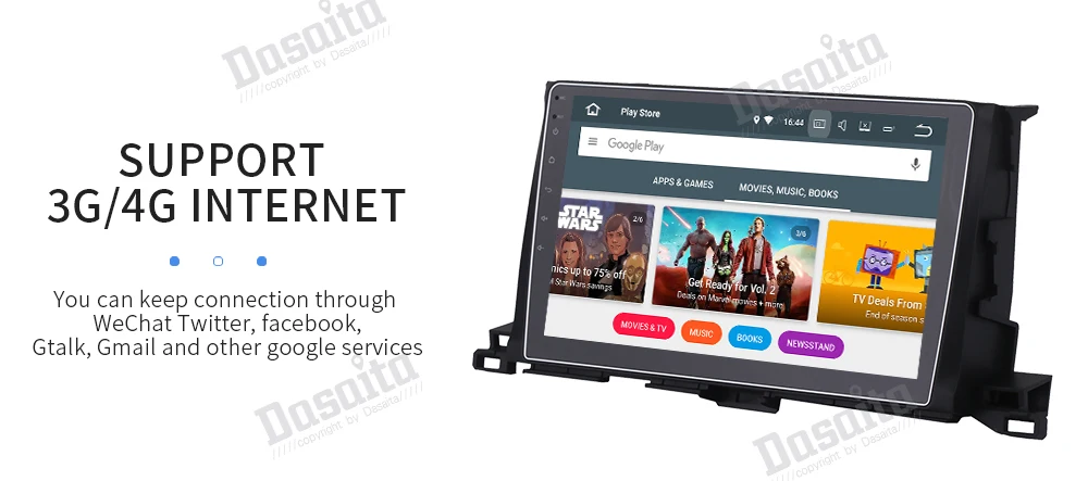 Excellent 10.2" HD Digital Capacitive Touch Screen Android 9.0 car Stereo Multimedia for Toyota Highlander 2015 2016 GPS Navigation System 11