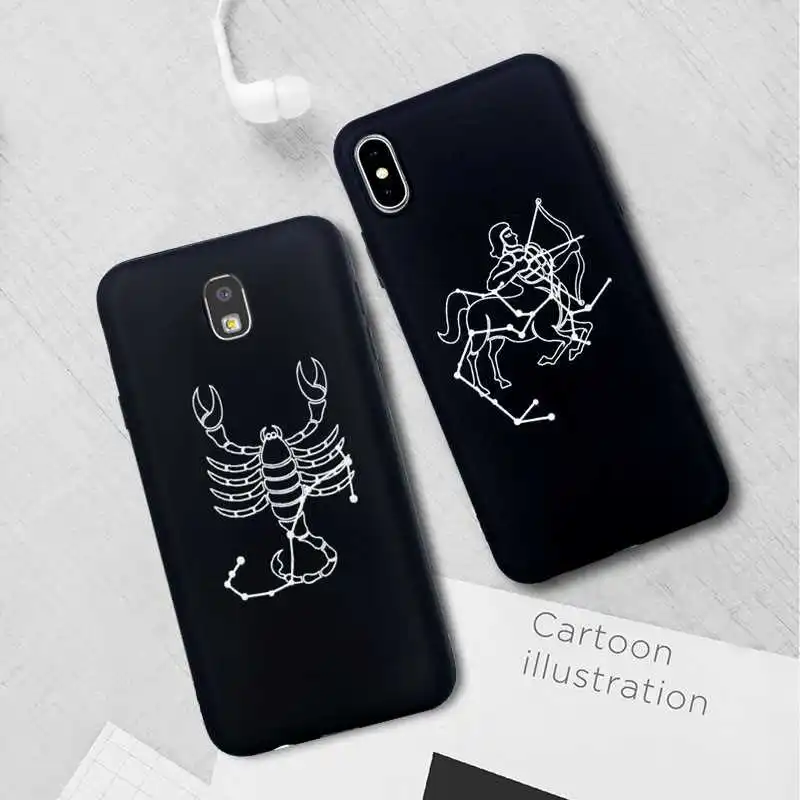 Fashion Zodiacal Pattern Soft TPU 5.5&quotFor Samsung Galaxy J7 2017 Case For J730 Phone Cover |