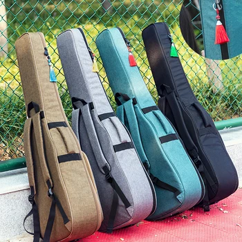 

New 36 39 41 Inch Guitar Bag Carry Case Backpack Oxford Acoustic Folk Guitar Gig Bag Cover with Double Shoulder Straps