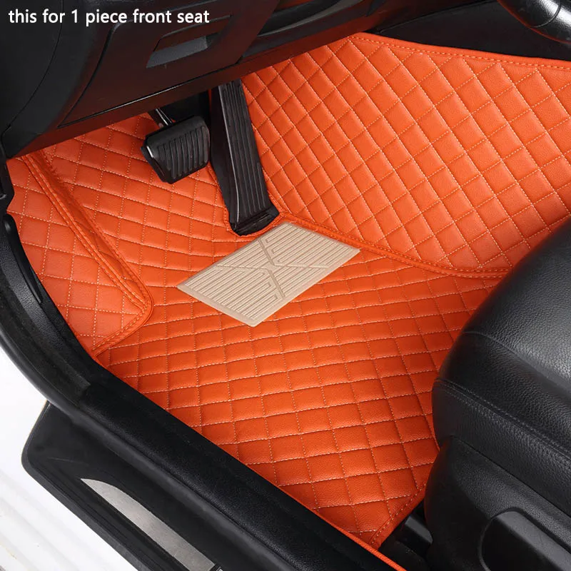 Пользовательские автомобильные коврики для Volkswagen все модели vw Passat Polo golf TIGUAN JETTA Touran Touareg EOS автомобильный Стайлинг авто коврик - Название цвета: ONLY 1 peace seat