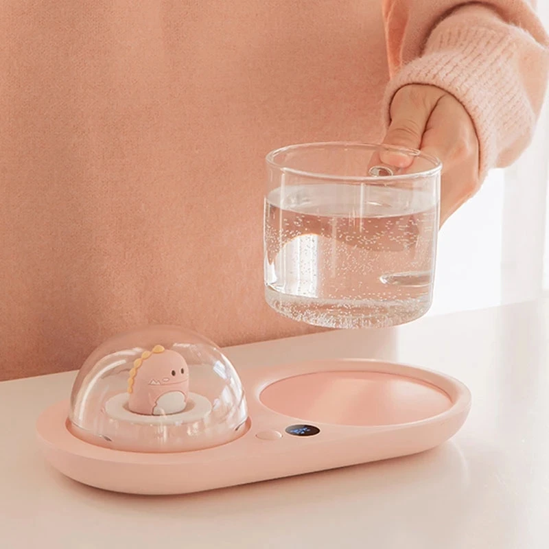Calentador de taza de agua inteligente para oficina y hogar, esterilla termostática portátil, electrodomésticos pequeños inteligentes
