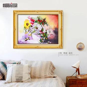 

New hot sale cross stitch diamond painting embroidery ribbon embroidery lovers handmade lovers gift friends family decor gifts