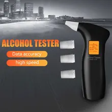 Портативный алкотестер для дыхания Профессиональный цифровой ЖК-дисплей Алкотестер брелок at818 автомобильные аксессуары