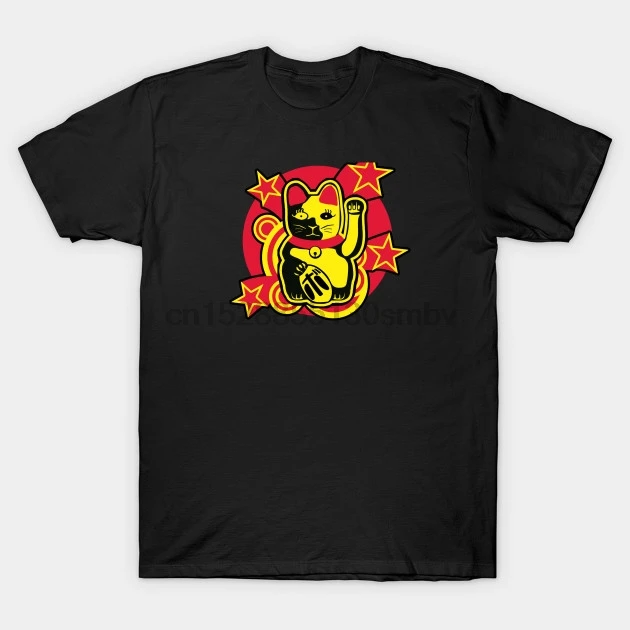 Men tshirt Maneki Neko Funny T Shirt women T-Shirt tees top |