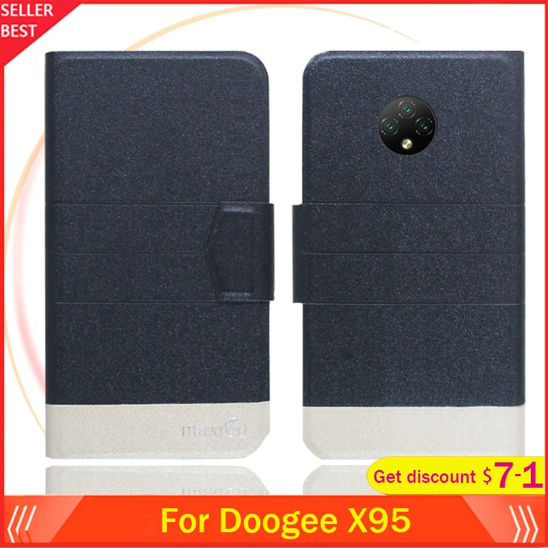5 цветов лидер продаж! Чехол Doogee X95 с откидной крышкой 6 52 дюйма ультратонкий