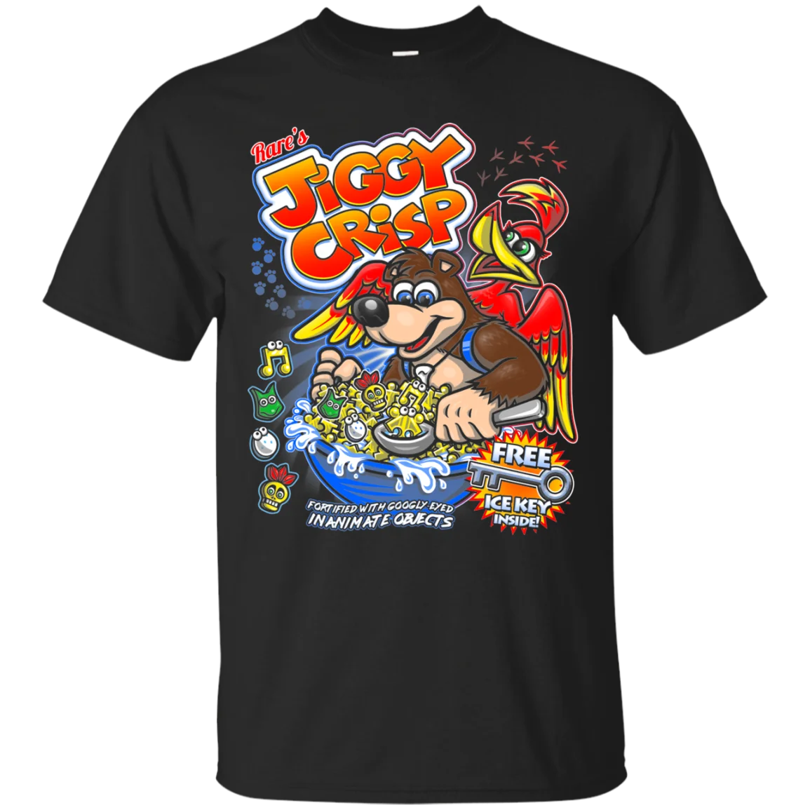 Printed Men T Shirt Cotton tshirt Jiggy Crisp Cereal O-Neck Short-Sleeve Women T-Shirt |