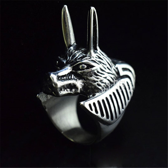Domineering Men's Self-Defense Wolf Ring Fashion Ladies Ring Retro Style To Protect Themselves Multifunctional