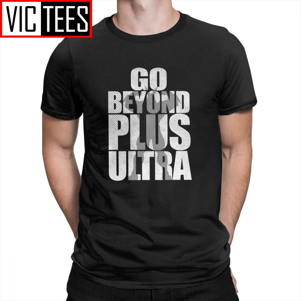 

My Hero Academia Go Beyond Plus Ultra Printing Apparel T-Shirts Mens Purified Cotton Tees T Shirt Short Sleeves Simple