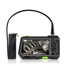 5 дюймов HD lcd промышленный эндоскоп бороскоп камера Инспекционная камера с полужесткой трубкой 3500 мАч батарея
