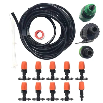

Irrigation Mist Kit Outdoor Garden Watering System Hoses For Plant Drip Sprayer Farm Micro Agriculture Lawn Adjustable Nozzles