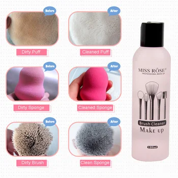 

Sponges Cosmetic Puff Cleaning Professional Makeup Brush Cleaner Makeup Brush Loose powder Foundation Remover Tool