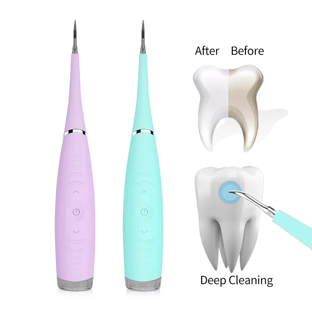 Raspador Dental sónico eléctrico inteligente, limpiador de cálculo Dental, herramienta para eliminar manchas de dientes, sarro, blanquear los dientes