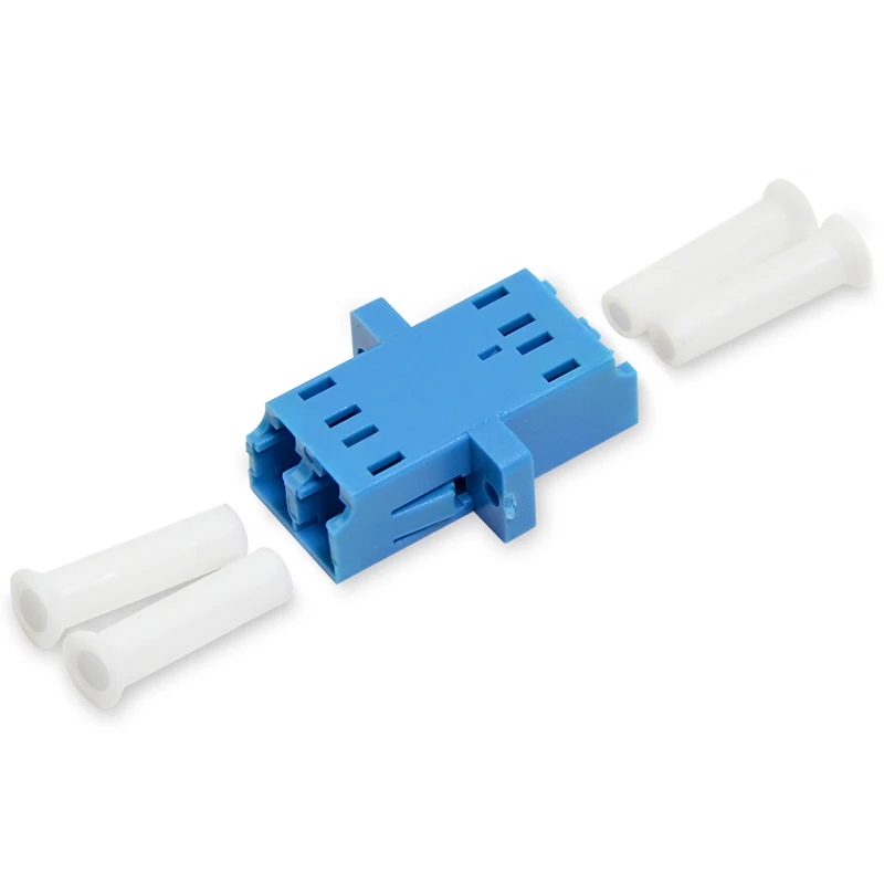 Адаптер lc lc simplex. Coupler lc-lc simplex fs. соединитель оптоволокна. переходник для оптического кабеля. световод с разъемом.