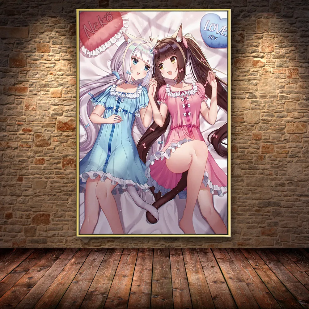 Японское аниме NEKOPARA Neko Para шоколад ваниль сексуальная милая картина для косплея