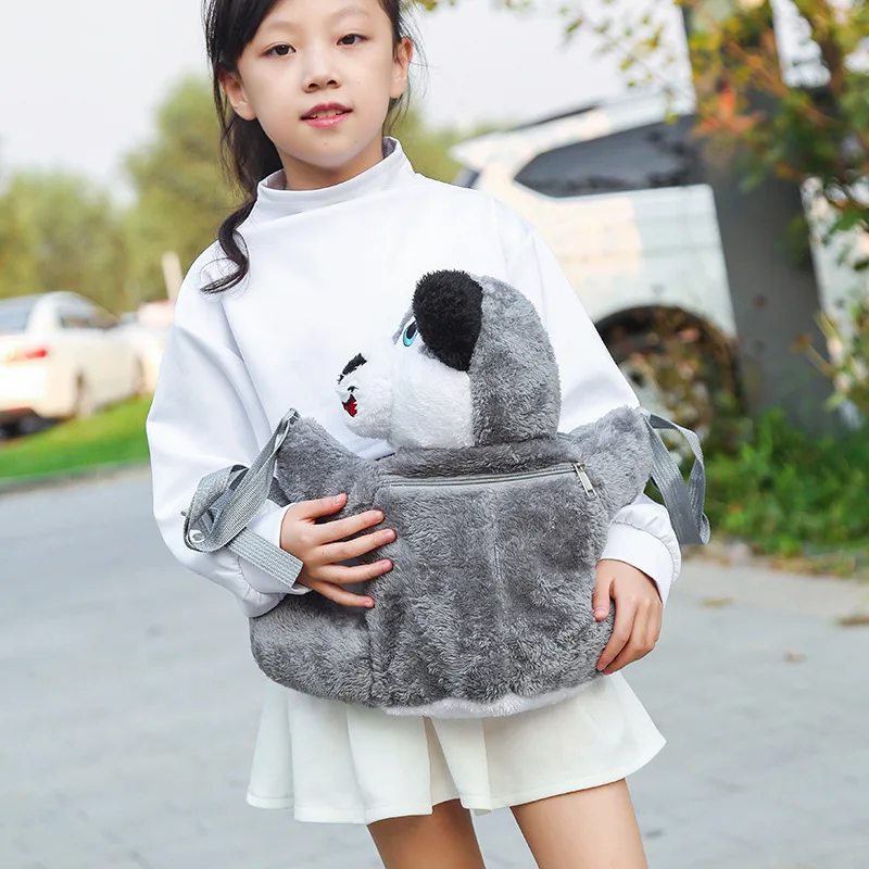 

New Style Cute School Bag GIRL'S Doll Backpack Baby Nursery Puppy Large-Volume Children Plush Backpack