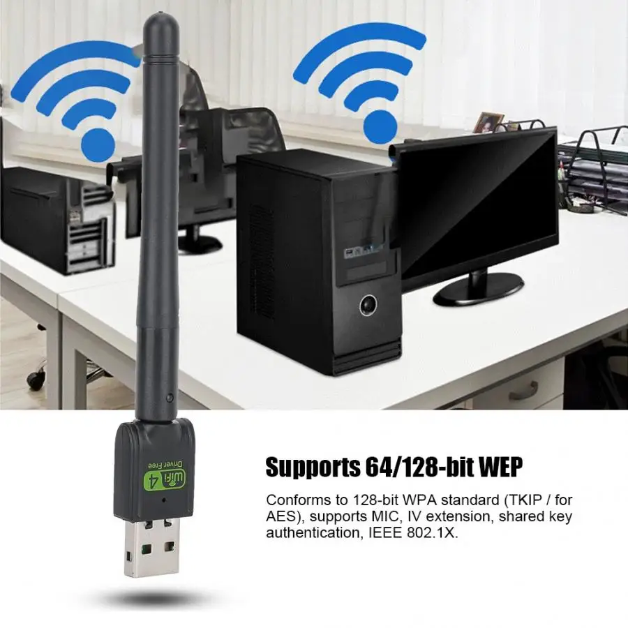 Для Realtek RTL8188GU чипсет USB2.0 150 Мбит/с 2,4G бесприводная беспроводная сетевая карта