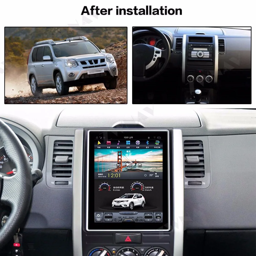 Sale DSP Carplay vertical Tesla screen Android 9.0 Car Multimedia Player For NISSAN X-TRAIL Qashqai 2007-2014 Radio stereo head unit 2