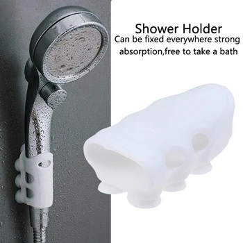 

Shower Head Holder Reusable Durable Suction Cup Shower Bracket Wall Rack Stand