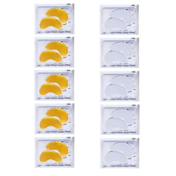 

10Pairs Collagen Eye Mask Combination Anti Aging Wrinkle Eyes Patch Gold White Moisturizing Nourishing Eye Pads Skin Care