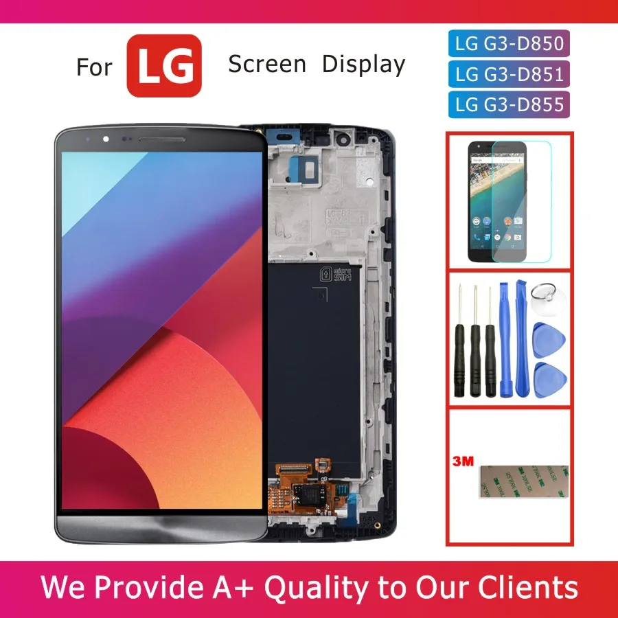 

100% Tested 5.5" LCD Display for LG G4 H810 H815 VS986 LCD Display with Touch Screen Digitizer Assembly Frame Replacement Parts