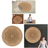 Yoga Mat Little Round Cork Rubber 60x60cmx3mm Non Slip Yoga Cushion Meditation Cushion Pad Pilates Pad for Home Outdoor YS-BUY 6