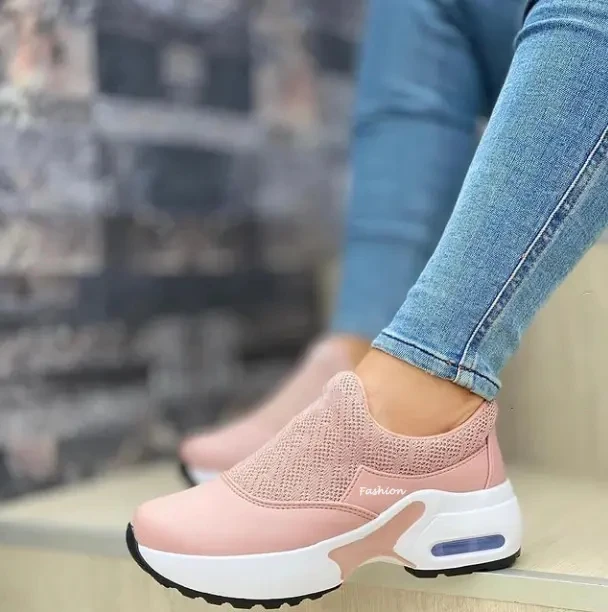 Sandalias plataforma para mujer, planos Color sólido, zapatillas informales transpirables con cuñas para caminar, novedad de 2021 - AliExpress Mobile