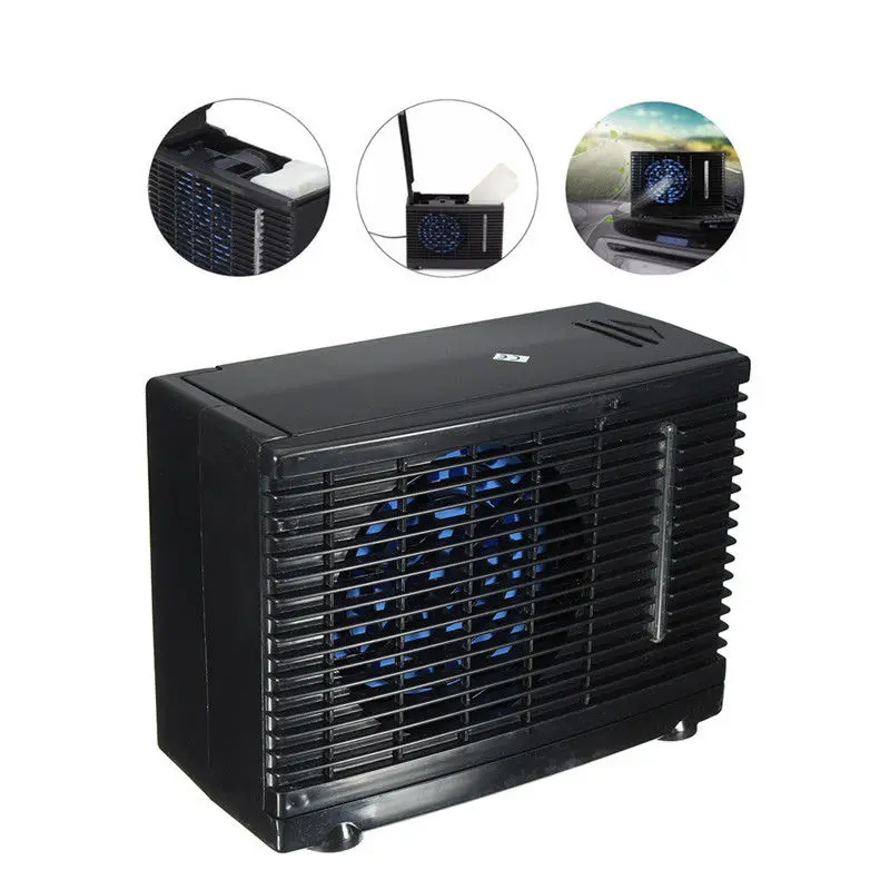 12V 35W Portable Car Cooler Cooling Fan Water Ice Evaporative Air Conditioner-US 
