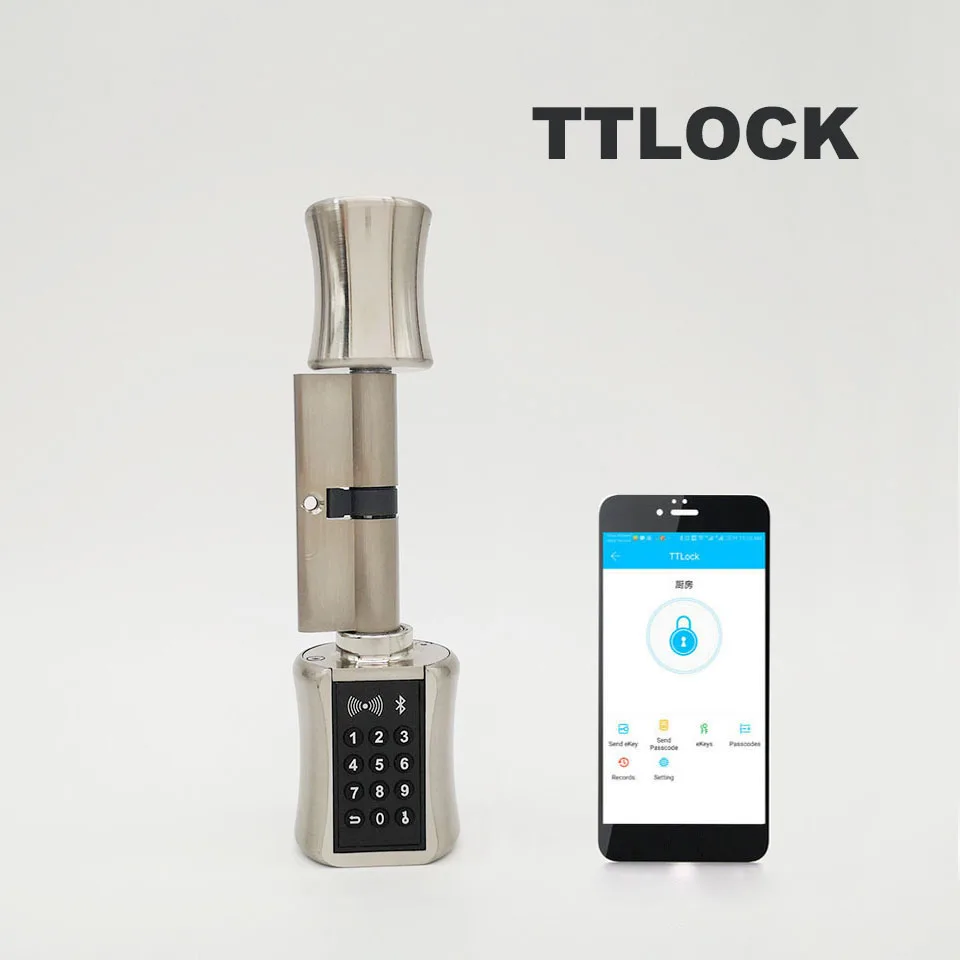 Цилиндрический замок TTLock с управлением телефоном электронный смарт-замок Wi-Fi