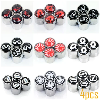 

4pcs car valve caps Dedicated For opel renault lada dacia daihatsu saab infiniti abarth vauxhall MG Car Styling Accessories