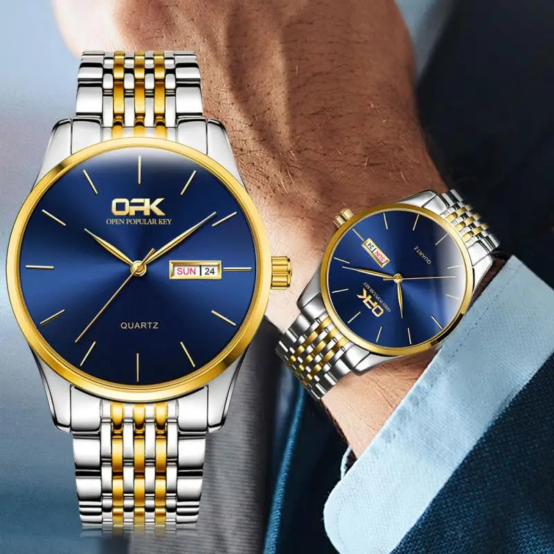 Часы наручные мужские кварцевые из нержавеющей стали люксовые брендовые