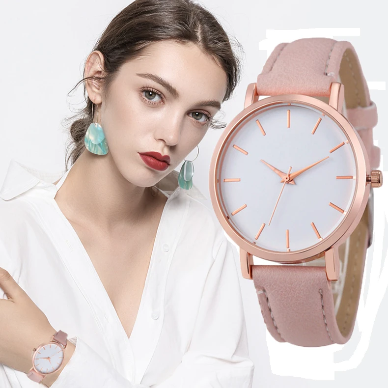 

Women Watches Personality Romantic Rosefeild Wristwatch Leather Watchband Ladies Clock reloj mujer relogio feminino reloj mujer