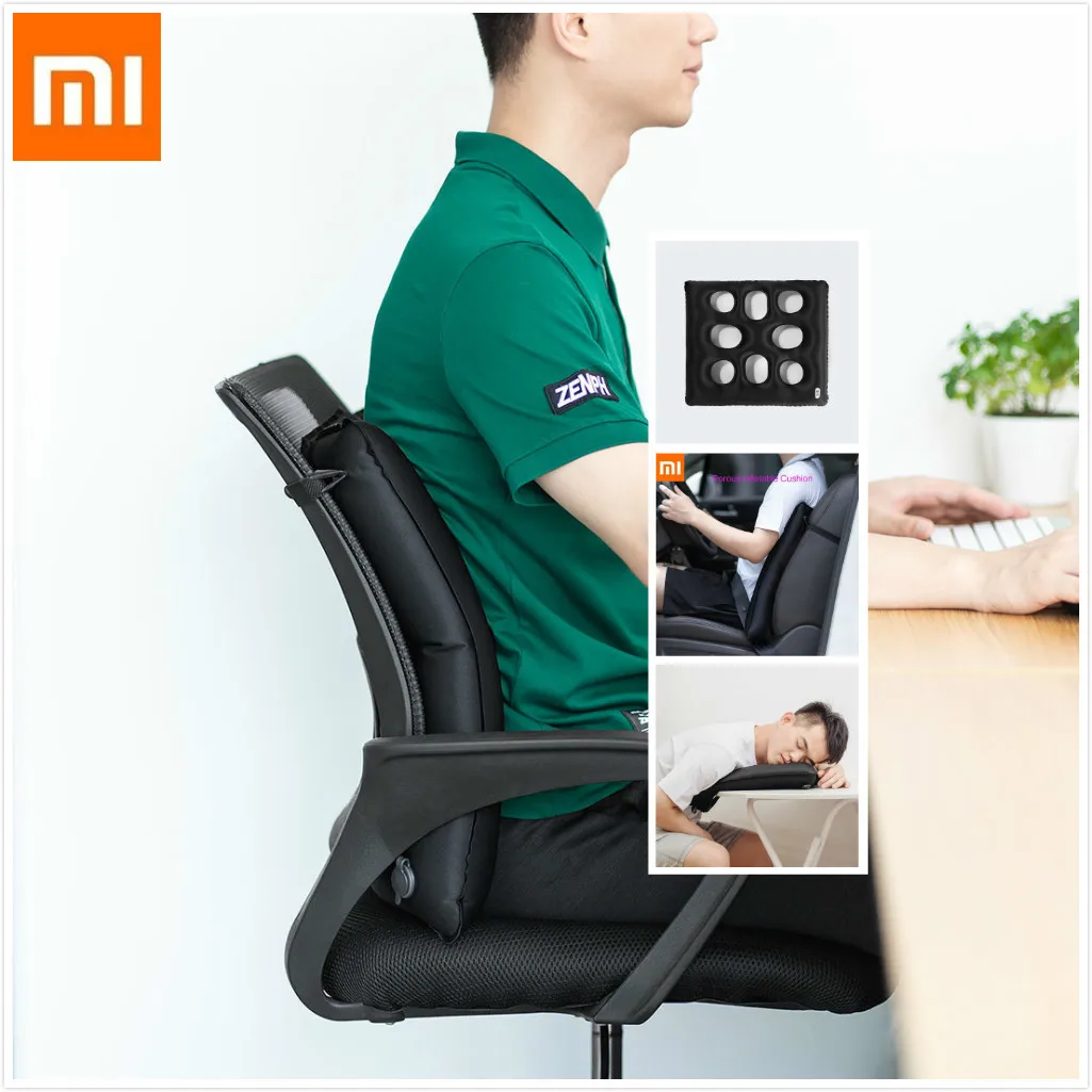 

Xiaomi Porous Inflatable Cushion Car Seat Mattress Portable TUP Ergonomic Air Hole Design Suitable For Nap Travel Xiomi 45x40cm