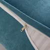 New Korean velvet pillow bedside cushion soft cushion single double bed headrest backrest soft bag long waist pillow 2