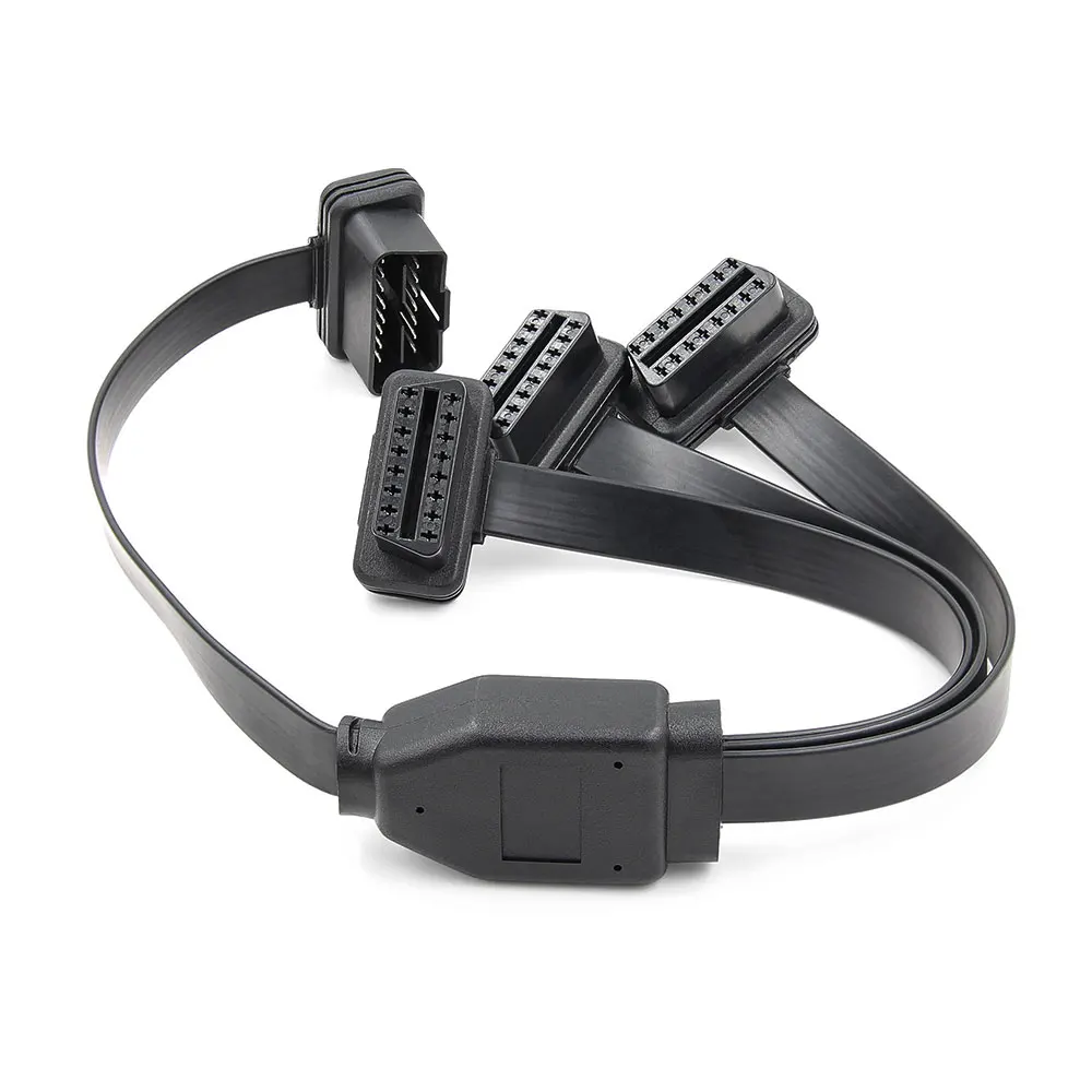Диагностический кабель OBD2 удлинитель OBD кабель 16Pin штекер 16Pin женский obd2 разъем для OBD II диагностический инструмент ELM327 кабель горячий