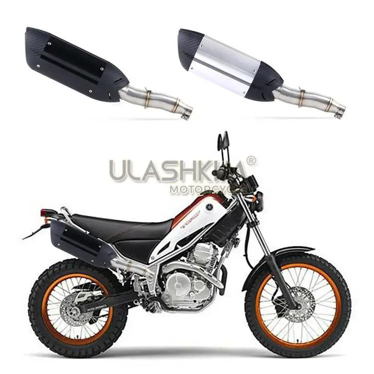 Полная выхлопная система мотоцикла глушитель Escape slip on для YAMAHA XG250 XT250 модифицированный контакт средняя труба адаптер подключения