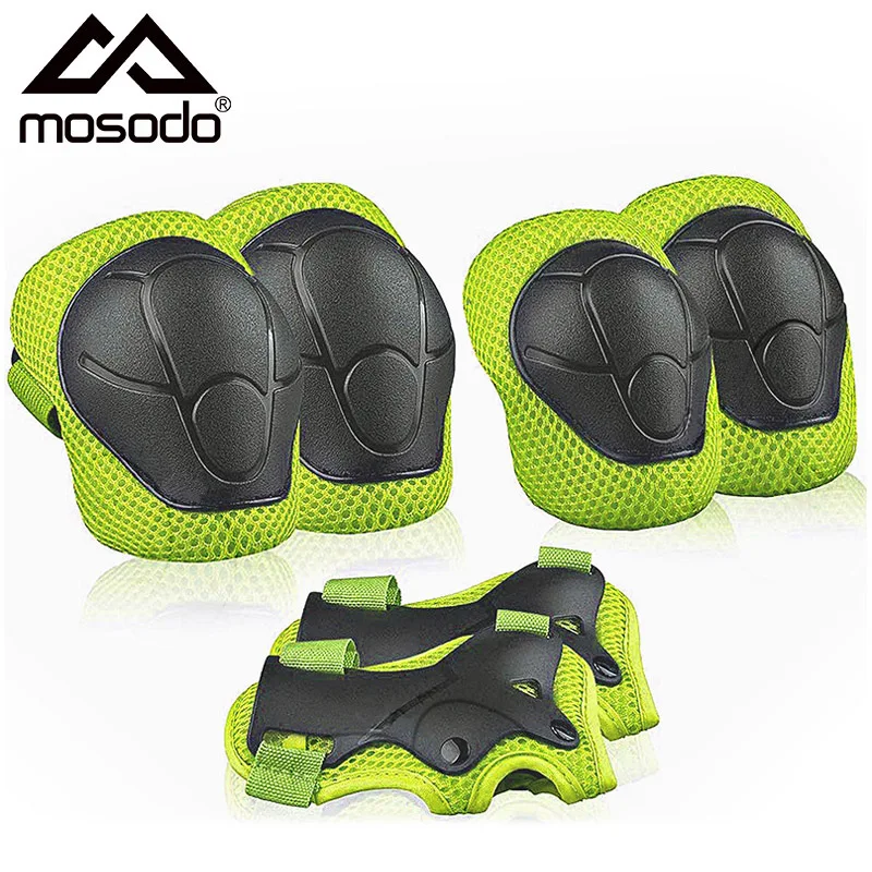 6Pcs/Set Knee Elbow Wrist Guard Protective Sets, Kids Boy Girl