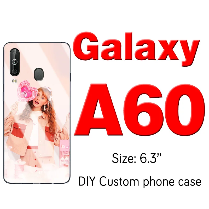 Заказанное кольцо чехол для телефона для samsung Galaxy S10 S9 S8 Примечание 10 плюс A70 A50 A40 A10 A6 M20 настроенное покрытие фоторамка - Цвет: Samsung  A60