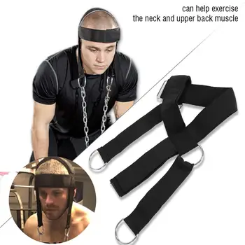 

Fitness Head And Neck Trainer Iron Chain Head Cover Tension Equipment with High Quality Nylon Lead Belt