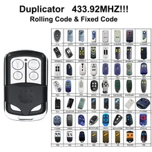 Дубликатор дистанционного управления для 433,92 МГц плавающий код и фиксированный код гаражной двери открывалка с дистанционным управлением для ключа клон