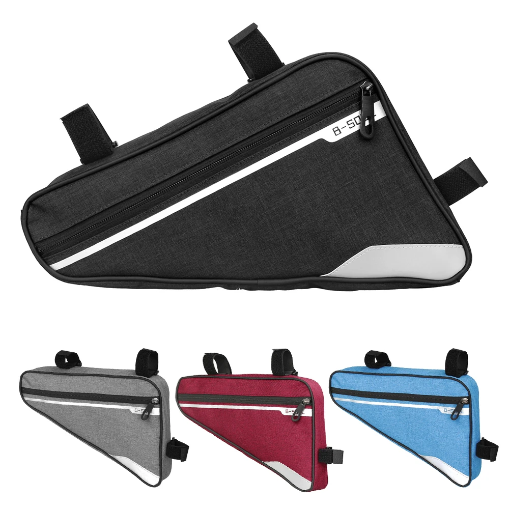 Excellent B-SOUL MTB Bike Bag Triangle Bycicle Bicycle Front Frame Tube Bag Mountain Bike Accessories Cycling Bag Panniers Bike Basket 1 Excellent B-SOUL MTB Bike Bag Triangle Bycicle Bicycle Front Frame Tube Bag Mountain Bike Accessories Cycling Bag Panniers Bike Basket 1