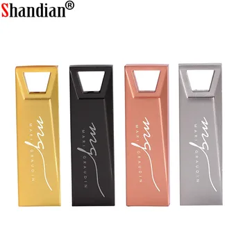 

SHANDIAN Mini pen drive 64GB USB flash drive 32GB USB2.0 pendrive 16GB 8GB 4GB USB stick 128GB with gift key ring newest U disk