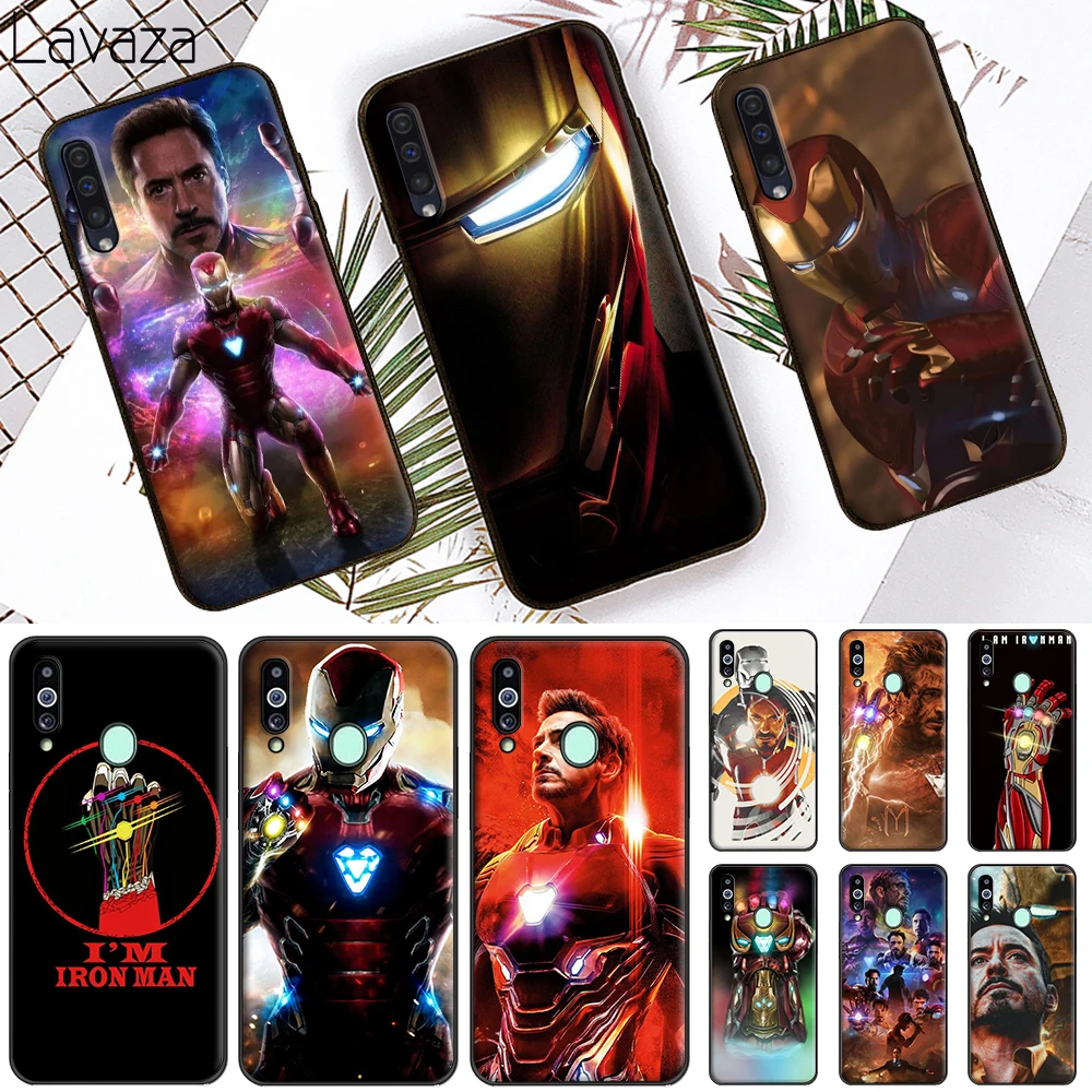 Мягкий чехол Marvel Iron man Stark для Samsung Galaxy A6 Plus A7 A8 A9 A10S A20S A20E A30S A40S A50S A60 A70S M10 M20 M30 M40 |