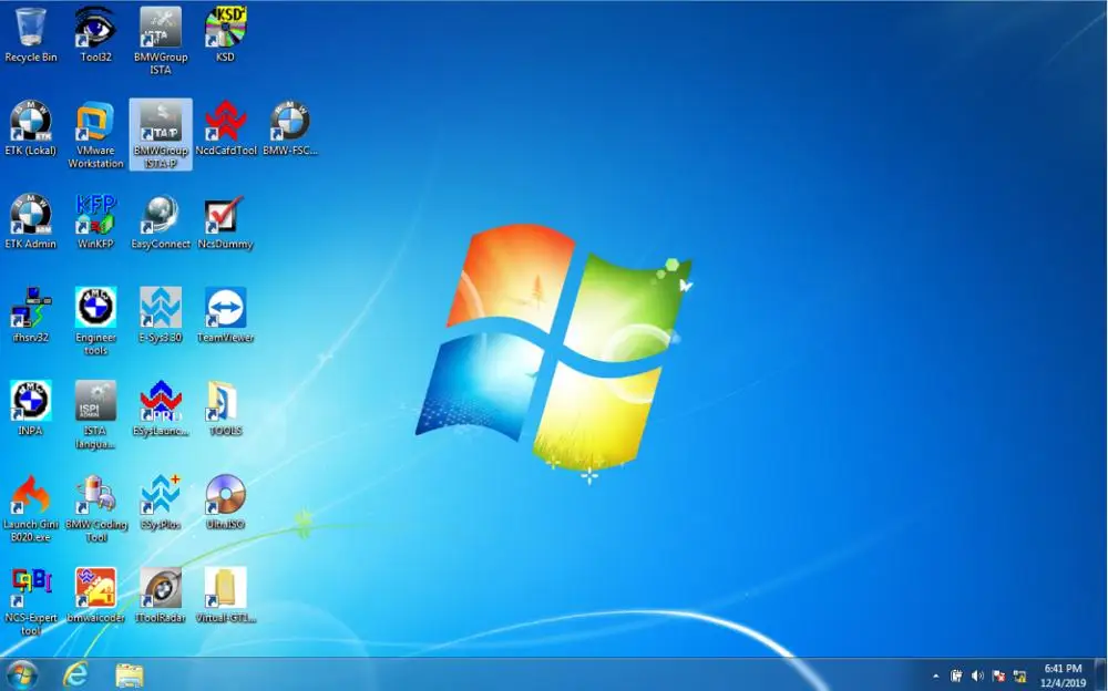 Für BMW Icom Nächsten A2 + B + C V12.2019 Software ISTA-D 420 ISTA-P 367 Inpa 500GB HDD/ 480GB SSD