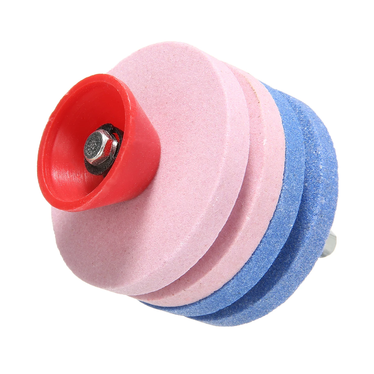2Pcs Lawnmower Sharpener Round Rotary Drill Blade Sharpening Faster Mowing Sharpeners Home Garden Tool
