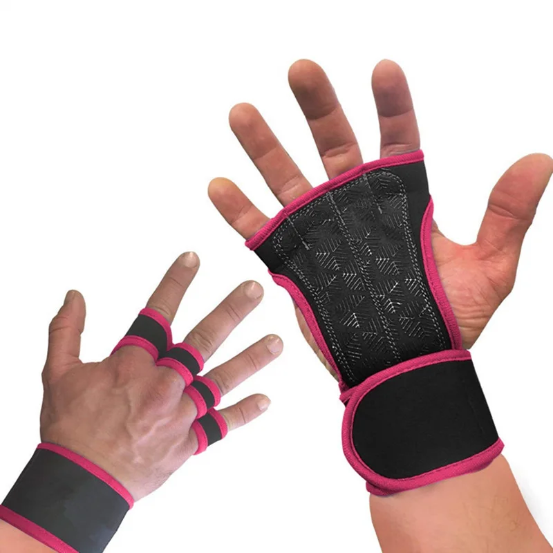 Anti-slip Women Men Fitness Weight Lifting Gloves Training Gym Grips Fitness Gloves Protect Palm For Bodybuilding Gymnastics