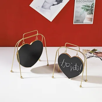 

Creative Iron Art Love Double-sided Blackboard Message Board Decoration Home Decoration Office Desk Counter Message Board