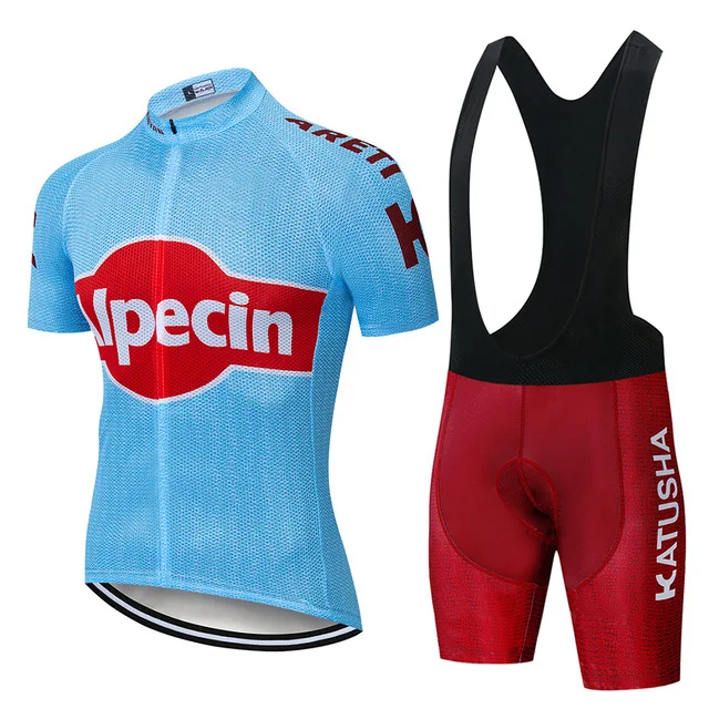 Катюша PRO equipo rojo manga corta ciclismo Джерси verano ciclismo desgaste транспарантные babero шорты 9D гелевый набор